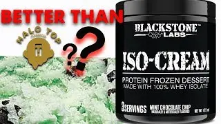 BETTER THAN HALO TOP?! | BLACKSTONE LABS ISO-CREAM REVIEW | PROTEIN ICE CREAM