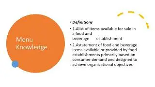 Menu Knowledge