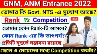 🔥 GNM, ANM 2022 Rank vs. Competition | GNM, ANM 2022 Rank Card: GMR & Category Rank for Counselling