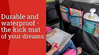 Kick Mat Seat Back Protectors with 3 Mesh Pockets from Lusso Gear