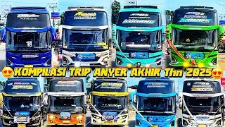 FULL BUS TELOLET BASURI🥳 Hunting bus kompilasi trip Anyer 2025 Happy New year 2026 km 68 CM7 Anyer!