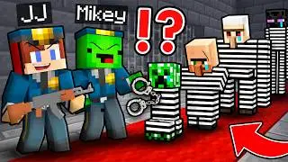 JJ and Mikey Opened a Secret MOB Prison in Minecraft ! - Maizen