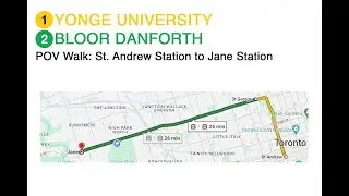 TTC POV Walk: St. Andrew Station to Jane Station via St. George Station (4K 60FPS)