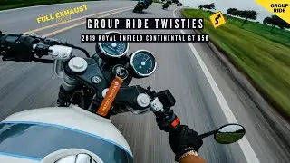 Group Ride with Sports Bikes, Cruisers, and More | Royal Enfield Continental GT 650 | POV 4K
