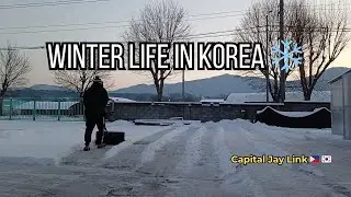 Winter Life in South Korea | Clearing Snow ❄️🇰🇷 | Capital Jay Link
