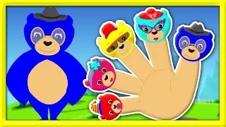 Bear finger family | Nursery Rhymes for Kids and Children's Song