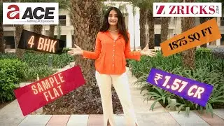 ₹1.57 cr 🧡 4 BHK Sample Flat ACE Divino (1875 sq ft) ⛱️ Ultra Luxury Apartments in Noida Extension