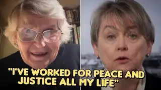 'Terr&ouml;rist Granny' AMBUSHES Yvette Cooper on the BBC