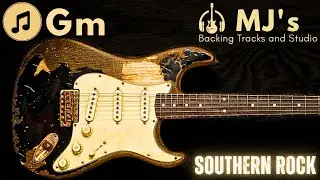 Juicy Southern Rock in G minor | 140 bpm | Guitar Backing Track