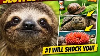 Топ-10 самых медленных животных в мире 🐌 (Вы будете шокированы результатом под номером 1!)
