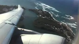 a330 ENGINE VIEW Takeoff from San Juan, Puerto Rico