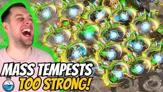 Terran RAGES because of MASS TEMPESTS! | Sentry Tempest to Grandmaster #13 StarCraft 2