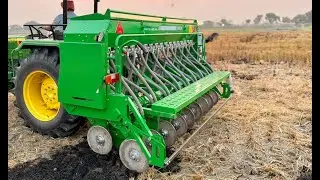ਤਵੀਆਂ ਵਾਲੀ ਕਣਕ ਬਿਜਾਈ ਡਰਿੱਲ - नो टिल ड्रिल  No Till Wheat Drill 17Row