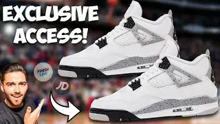 LIVE COP JORDAN 4 WHITE CEMENT EXCLUSIVE ACCESS WHAT THE KOBE 9S & MORE!