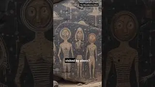 10,000-Year-Old Alien Cave Art in India? The Truth! #AncientAliens #CaveArt #MysteryUnveiled #shorts