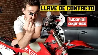Instalación LLAVE de contacto Gas Gas EC. Tutorial express, muy fácil. Moto enduro.