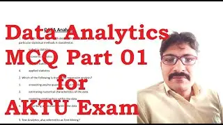 Data Analytics MCQ questions for AKTU Exam part1