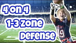 1-3 Zone Defense in 4 on 4 Flag Football