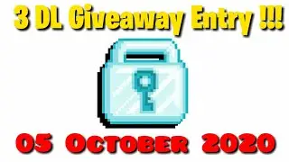 Growtopia - 3 DL Giveaway Entery !!! Only comment on this VID !!!
