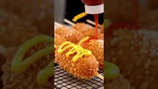Korean Corn Dogs #korean #corndog #foodie #foodlover #viralshorts #koreancorndogs #costco #hangry