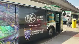 Jefferson Transit Bus Route Vehicle 418 Barataria + Lapalco To WalkerTown 2/2