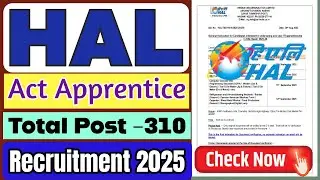 Hindustan Aeronautics Limited ITI Apprentice Recruitment 2025. HAL Apprentice Vacancy 2025.