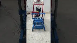 small manual concrete Mobile Block Making Machine for sale with low investment #movableblockmachine