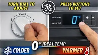 How ADJUST Make Any Top Mount GE Refrigerator FREEZER Warmer or Colder Energy Star More Hot Cold FIX