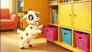 Cleaning Day Becomes Play Time 🎉 | Bunny Goatee Pinky Cartoon for Kids