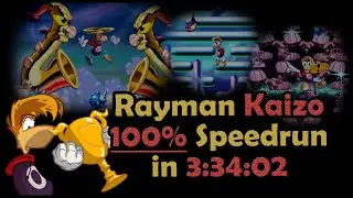 Rayman Kaizo Romhack 100% (All Cages) in 3:34:02