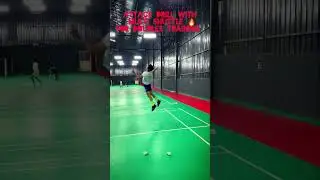 Attack drill with multi shuttle for doubles training