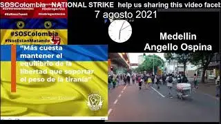Protestas Colombia 7 agosto D1ctadura n4rcop4ram1litar #7A  #SOSColombia #CIDH #HRW
