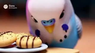 【Daily life】A day of the life of a  blue parrot 🦜