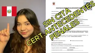 💡PASO A PASO COMO SOLICITAR ANTECEDENTES PENALES‼️ || PERÚ-ESPAÑA || SIN CITA, FACIL Y RÁPIDO
