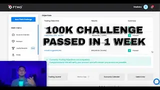 I Passed 100K FTMO Challenge In 1 week