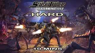 10mins of Starship Troopers Extermination Gameplay Hard Difficulty