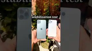 iphone 11 pro vs iPhone 11 pro max stabilization test 🔥😲#shorts #iphone