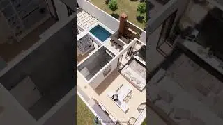 🏡Very Cozy L-shaped House with Built-in Roof, with 2 Bedrooms