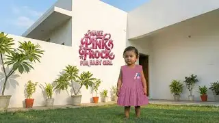 Cute Pink Frock drafting cutting stitching Design Idea! 👗💕 #vedio #Sewing