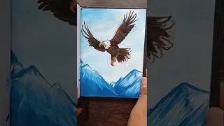 Eagle painting 🦅 Acrylic painting #acrylicpainting #artwork #shorts