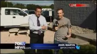 FOX21's John Martin takes part in the Ice Bucket Challenge for ALS