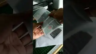 Proses cetak id card PVC menggunakan epson L3100 dng tinta art paper #percetakanrumahan #cetakkartu