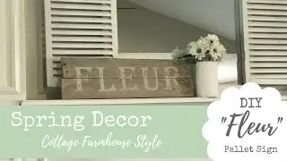 Spring Mantel Decor | Cottage Farmhouse Style