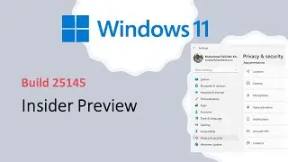 Windows 11 Insider Preview Build 25145
