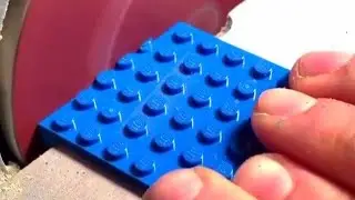 Как стачивается деталь Лего/ How the Lego part is grinded