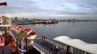 Carnival Inspiration Cruise Ship at night