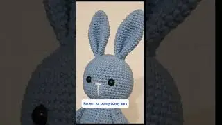 🐇How to crochet bunny ears amigurumi 🐰#bunnypattern #crochetbunny #bunnyamigurumi #amigurumibunny #🐰