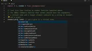 Live type linting JavaScript