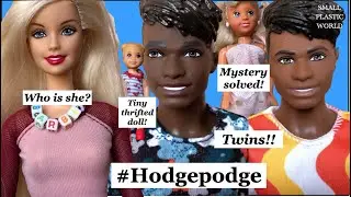December #hodgepodge hosted by @irenehough4441! Thrifted dolls, twins, dress mystery solved, more!