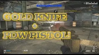 Call Of Duty: Ghosts - NEW GOLD KNIFE + GOLD PDW PISTOL GAMEPLAY! (1080p HD)